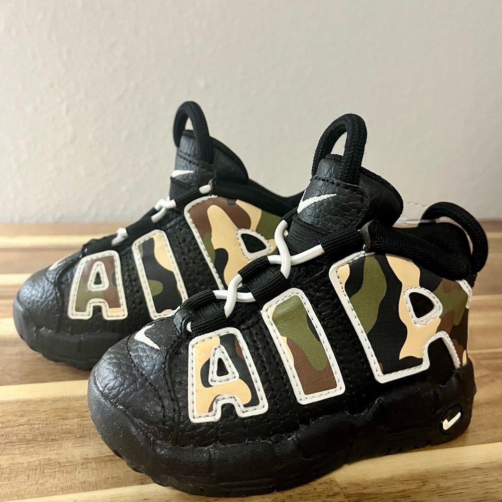 Nike Air More Uptempo QS TD 'Camo' • Infant Child Size 5 C